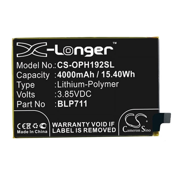 4000mAh BLP711 Battery for OPPO 1923 CPH1923 A1K