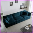 thumbnail image 5 of Modern Oversized L-Shaped Modular Sectional Sofa with Reversible Ottoman – Blue Chenille for Living Room Comfort, 5 of 17