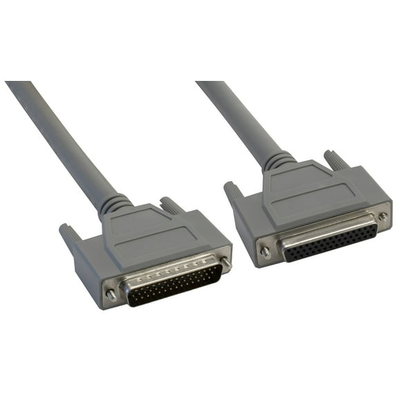 Amphenol CS-DSDHD44MF0-015 44-Pin HD44 Deluxe D-Sub Cable, Shielded, Male/Female, 15', Gray