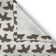 thumbnail image 4 of Ambesonne Birds Window Valance, Animal Drawn by Hand, 54" X 18", Dark Taupe Pale Salmon, 4 of 5