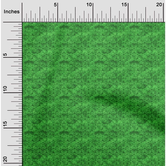 oneOone Cotton Cambric Green Fabric Batik Sewing Material Print Fabric By The Yard 56 Inch Wide - 6W