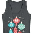 thumbnail image 3 of Instant Message - Christmas - Retro Ornaments - Women's Racerback Tank Top, 3 of 6
