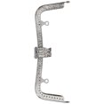 thumbnail image 3 of Metal Purse Frame, Metal Purse Frame Purse Frame 20cm Purse Frame DIY Kiss Clasp Lock Retro Embossed Handle Hardware Accessories 20cm, 3 of 7