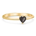thumbnail image 1 of Heart Birthstone Ring - Smokey Quartz (June), 1 of 6