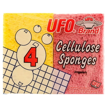 New 351937  Ufo Sponge Cellulose 4 Pc Assorted Color (72-Pack) Kitchen Utensil Cheap Wholesale Discount Bulk Kitchenware Kitchen