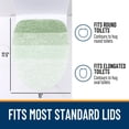thumbnail image 5 of Buganda Soft Microfiber Toilet Lid Cover, Washable Bathroom Seat Covers, Fits Most Round, Elongated and Oblong Lids, Sage Green, 19.5"X18.5", 5 of 8