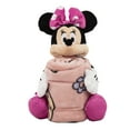 thumbnail image 4 of Minnie Mouse Favorite Things Kids Silk Touch Throw Blanket with Plush Hugger, 4 of 6