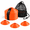 Orange, variant on Orange 60-Pack Flexible Flat Disc Soccer Cones with Carry Bag