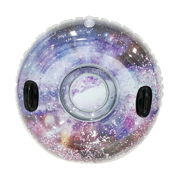 Inflatable Glitter Galaxy Snow Tube