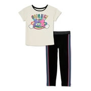 365 Kids From Garanimals Girls Care Bears T-Shirt and Leggings Set, Sizes 4-10