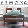 thumbnail image 4 of Giantex Twin Size Wood Bed Frame, Panel Bed Mattress Foundation w/Strong Support for Kids, No Box Spring Needed, 4 of 6