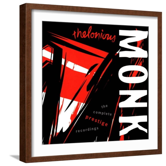 Art.com Thelonious Monk - The Complete Prestige Recordings Art Print, Brown Frame Wall Art, 21" x 21"