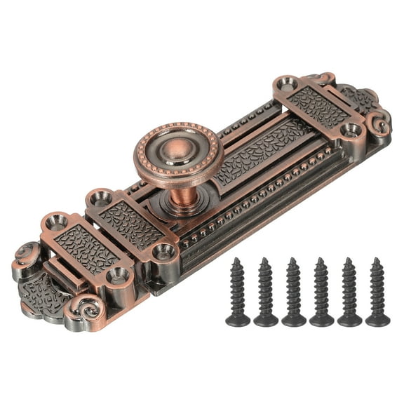 Uxcell Barrel Bolt Latch Slide Door Lock Zinc Alloy Gate Door Catch Bolt Latch Red Bronze
