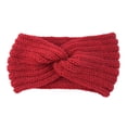 thumbnail image 1 of Diadema de ganchillo Sonducket estilo Simple transpirable para El sudor color rojo azufaifo, 1 of 6