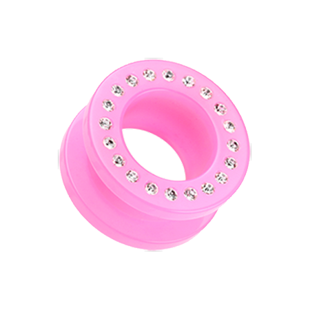 

Gems Encircle Screw-Fit Ear Gauge Tunnel Plug
