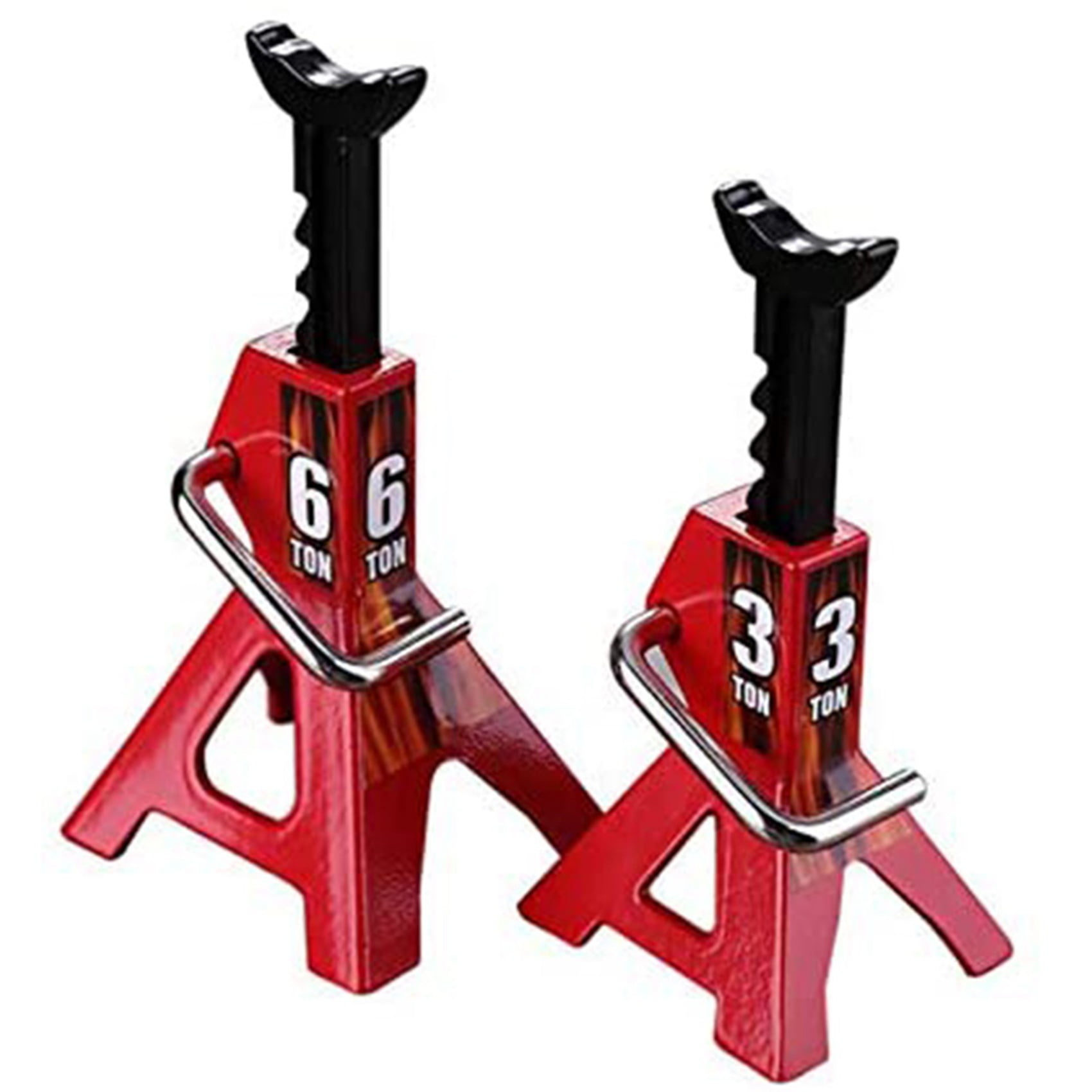 2 Pcs RC Cars Metal 3/6 Ton Scale Jack Stands Height Adjustable Tool,6