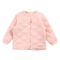 thumbnail image 5 of Mepaouo Boys Girls Fleece Lined Jacket Kids Winter Warm Long Sleeve Coat Button Down Cotton Outwear Pink 1-2 Years, 5 of 6