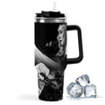 thumbnail image 1 of Madonna Vaso aislado de acero inoxidable con asa, diseño temático, regalo para familia, amigos y fans; incluye pajita y encaja en el portavasos estándar, 40 oz, 1 of 6