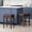 Dark Brown 2PU, variant on Set of 2 Counter Height Barstools, 26.75 Backless Faux Leather Stools for Kitchen Island, Dark Brown PU