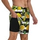 thumbnail image 2 of Balery Orange and Lemon Bañador para hombre, shorts de playa de secado rápido con entrepierna y forro de compresión-Medium, 2 of 6