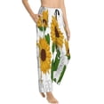 thumbnail image 2 of Kll Womens Plump Sunflower And Sketch Print Pajama Pants Soft Pajama Bottoms For Women Cozy Lounge Pants, 2 of 9