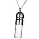thumbnail image 3 of Collar de urna de cremación,Collar de urna transparente Joyería de cenizas de cremación,Soporte de urna para cenizas Medallón de perfume Recuerdo de urna para mascotas,Regalo de duelo, 3 of 7