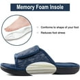 thumbnail image 6 of Sofora by RockDoves Men's Adjustable Wrap Memory Foam Slide Slipper, 6 of 6