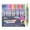 B(12pcs), variant on 16 Colors Dual Tip Self Outline Metallic Glitter Markers, 10ml Quick Dry Fluorescent Shimmer Drawing Pens, Multipurpose Stationery for Doodling Scrapbooking Christmas Cards, Kid Adult Art Supplies