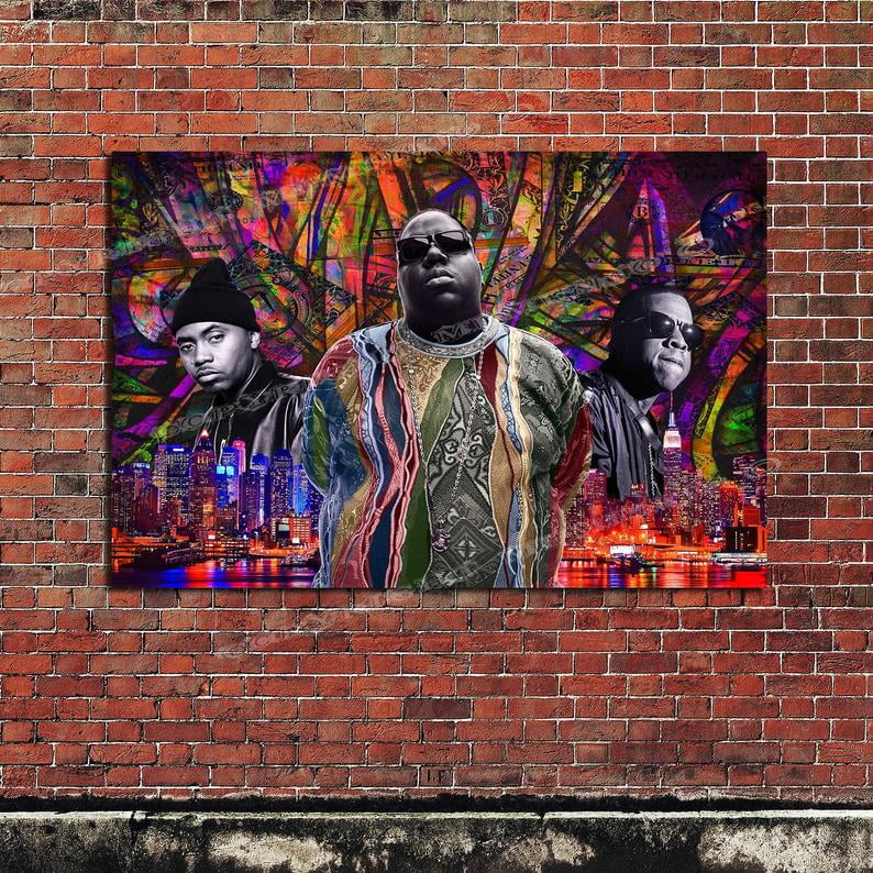 Biggie Smalls Jay Z and Nas original old school notorious ...