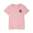 thumbnail image 3 of Pink Boy Girl Short Sleeve Shirts for Kids Girl Boy Fall Summer Crew Neck USA Star Graphic Lounge Kawaii Tops Shirt Blouse Kid 2025 Clothes Y2K 9 Years, 3 of 8