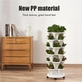 thumbnail image 2 of bedienty Flower Pot Stacking Planters Plant Tray Stackable Fine Workmanship Bright Color Space Saving Balcony Household Accessories Type 3, 2 of 6
