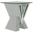 thumbnail image 5 of Coaster Taffeta 2-Piece Wood Mirrored Coffee and End Table Set in Silver, 5 of 8