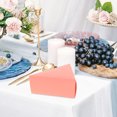 thumbnail image 2 of Miangastore 50pcs Triangle Cake Boxes Creative Candy Box Practical Sugar Gift Container Lovely Presents Cases for Home Party (Pink), 2 of 9