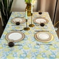 thumbnail image 2 of Water Proof and Soil Release Tablecloth Flower Printed Spillproof Rectangle Table Cloth,Oblong Tablecloths Washable Wrinkle Free Table Cover for Kitchen Dinning Tabletop Decoration, 2 of 5