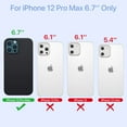 thumbnail image 2 of Entronix Shockproof Matte Case for iPhone 12 Pro Max, Shockproof Rotating Holder Ring, Red, 2 of 4
