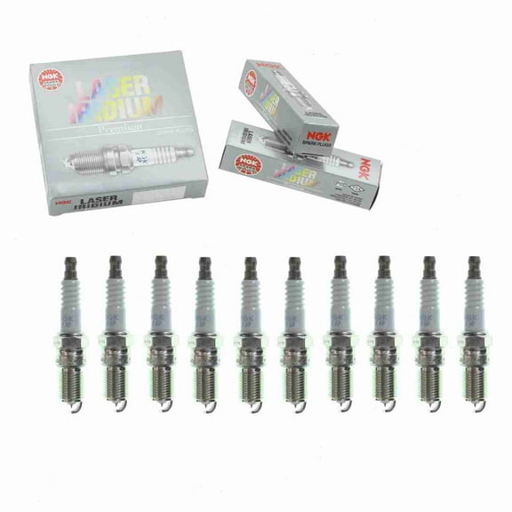 10 pc NGK 90813 Laser Iridium Spark Plugs for 4511 4713 9605 9606 9608 AGSF32YPC HR6KII33X HR7DII33V HR7KII33V IT16TT L303-18-110 L845-18-110 PT16TT SP448 Ignition Wire Secondary