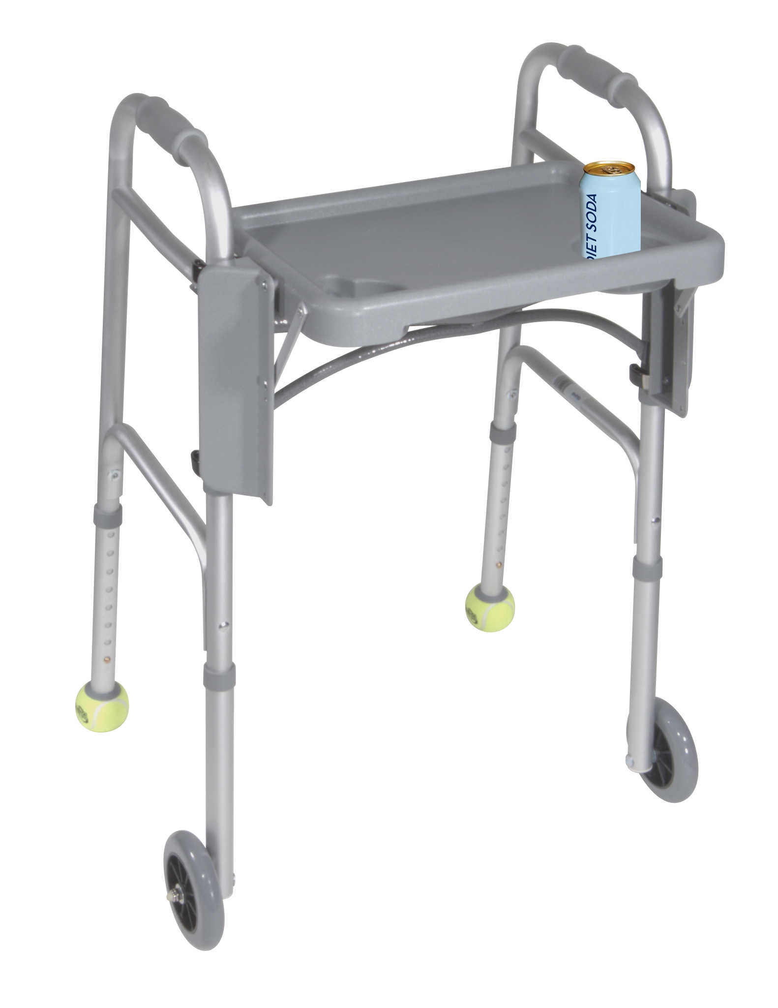 Drive Medical Folding Walker Tray with Cup Holders