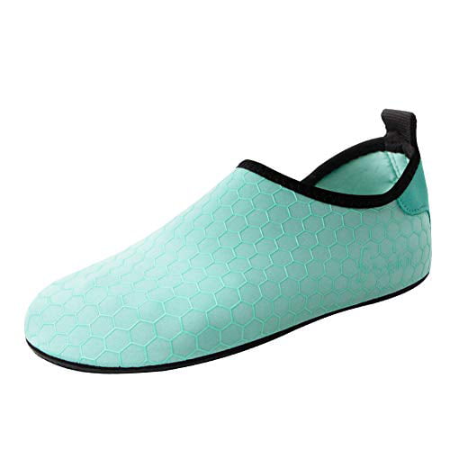 , FC-Blue bopika Water Socks Barefoot Shoes Water Sports Shoes Quick-Dry Aqua Yoga Socks for Women Men Kids Women:9.5-10.5/Men:7.5-8 L: 