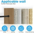 thumbnail image 5 of 2Pack Black Tension Curtain Rods18 to 36 Inch,Spring Loaded Curtain Rods No Drilling,Small Tension Rod for Windows Door Closet,Pressure Rod, 5 of 6