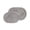 Silver, variant on Cotton Solid 2-Piece Plum Highly Absorbent Non-Slip Oval Bath Rug Set by Superior