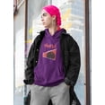 thumbnail image 2 of Abstract Red World Rave Style Hoodie Women -Image by Shutterstock, Female XX-Large, 2 of 4