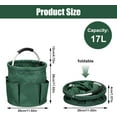thumbnail image 2 of 17L Cleaning Cart with Handle, Cleaning Supply Organizer, Portable Cleaning Bucket Organizer for Towels, Green, 2 of 15