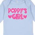thumbnail image 4 of Inktastic Poppy's Girl Pink with Hearts Girls Long Sleeve Baby Bodysuit, 4 of 5