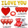 thumbnail image 2 of leyfeng Globos de látex para el día de San Valentín '' Te amo '' Kit de globos y globos de corazón con 1000 piezas, 2 of 7