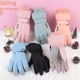 thumbnail image 5 of Guantes de esquí para hombre y mujer, antideslizantes, de tres capas, acolchados de algodón aterciopelado, impermeables, resistentes al desgaste, a prueba de frío, cálidos, para pantalla, 5 of 5