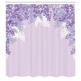 thumbnail image 3 of Ambesonne Flower Shower Curtain, Blooming Lilac Flowers Print, 69"Wx75"L, Blue Violet, 3 of 3