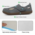 thumbnail image 4 of Women House Shoes Winter Slippers Menmory Foam Indoor Outdoor Wide 9.5，Light Gray, 4 of 8