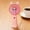 Pink, variant on Cute Ears Handheld Mini Fan with Desktop Base,3-Speed USB Rechargeable,300mAh-500mAh Portable Pocket Cooler Fan for Daily & Travel Use(Pink)