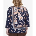 thumbnail image 5 of Alfred Dunner Womens Plus-Size Paisley Border Braid Neck Top, 5 of 6