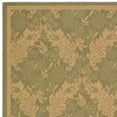 thumbnail image 2 of SAFAVIEH Courtyard April Damask Indoor/Outdoor Area Rug, 4' x 5'7", Green/Natural, 2 of 4